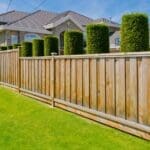 wood fence in indianapolis backyard