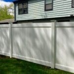 vinyl fence in zionsville indiana backyard