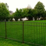 Aluminum dog fence in Zionsville installed by an indianapolis fence company