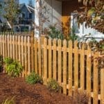 wooden fence in an indianapolis neighborhood