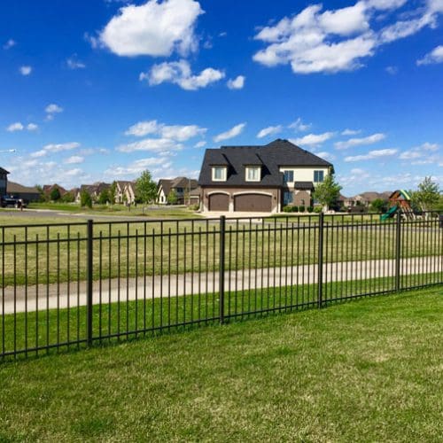Aluminum Fence in Westfield, Indiana Neighborhood