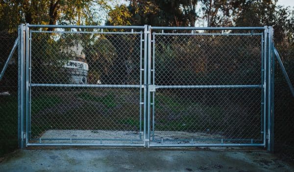 Chain-link gate installation