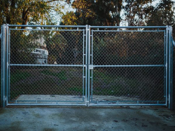 Chain-link gate installation