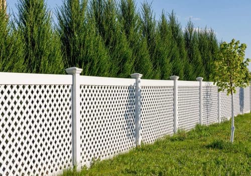 vinyl fence in indianapolis backyard